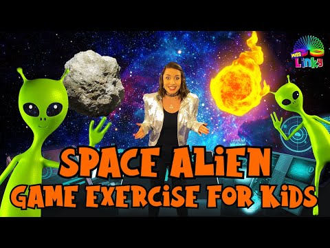 Space Alien Game Exercise for Kids | Learn about the Solar System | Indoor Workout for Children