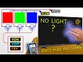 LED TV Screen Has No Light What Works TFT AVDD CKV VCOM VGL VON Or VGH Liquid Cristal Cell