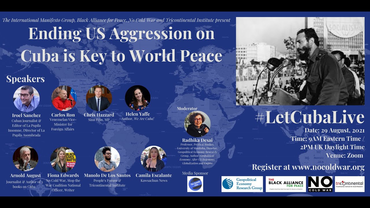 Ending US aggression on Cuba is Key to World Peace