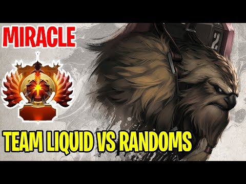 Team Liquid Against Randoms - Miracle- Earthshaker - Dota 2