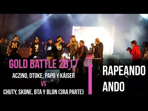 Aczino, Dtoke, Papo y Kaiser VS Chuty, Skone, BTA y Blon (Réplica 3ra Parte) | Rapeando Ando