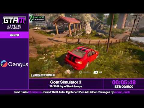 GTAMarathon 2024 - Goat Simulator 3 All Stunt Jumps by Riekelt