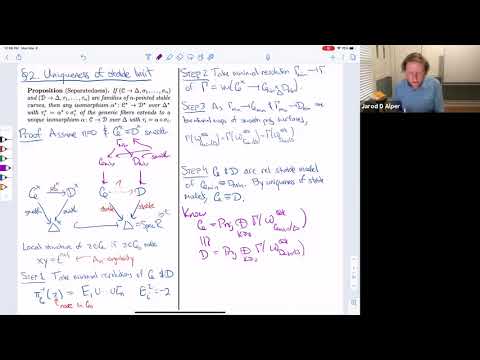 Introduction to stacks and moduli (Jarod Alper) - Lecture 16