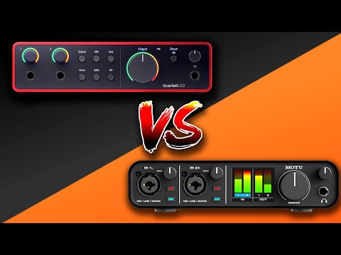 Focusrite Scarlett 2i2 4th Generation vs Motu M2