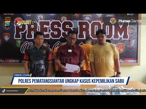 POLRES PEMATANGSIANTAR TANGKAP 4 PELAKU PEMILIK SABU