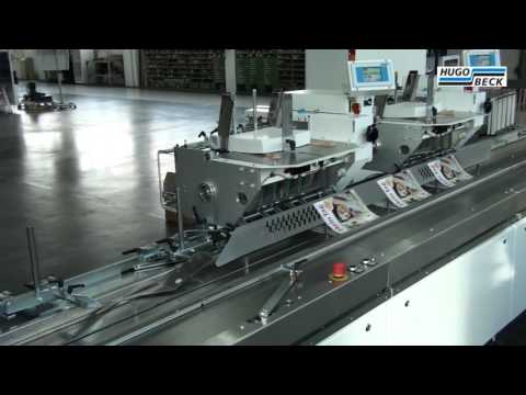 Druckweiterverarbeitung mit Hugo Beck Einsteckmaschine ESM