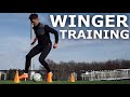 Individual Technical Training Drills For Wingers | Match Specific Winger Training Session