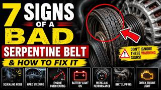 7 SIGNS OF A BAD SERPENTINE BELT & HOW TO FIX IT COMPLETE GUIDE