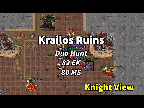 Krailos Ruins: Duo 82 EK and 80 MS [1 kk/h @150% xp - no prey - no charms]
