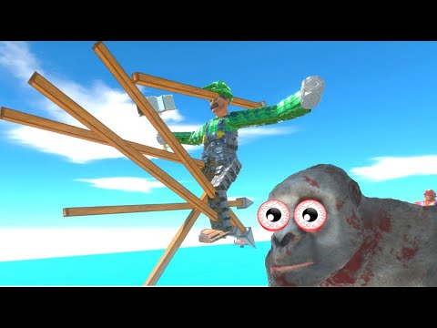 GORO + DOUBLES TRY TO DESTROY THE BALISTA  - ANIMAL REVOLT BATTLE SIMULATOR