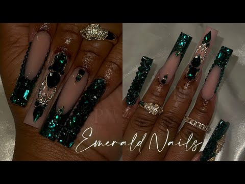 Green Emerald Nails