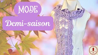 🌸ÉCHARPE CROCHET "Frou-frou"