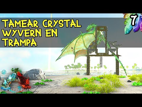 Tame Wyvern in Trap | Path to the Crystal Wyvern [#7] | ARK CRYSTAL ISLES | Official PVE Server