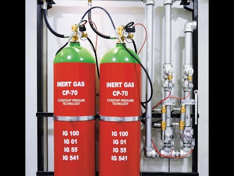 IG-100 nitrogen fire suppression systems assembly #IG-100 #firesuppression #fireprotection #abudhabi