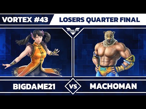 [Vortex #43] BigDame21 vs RiB | MachoMan - Losers Quarter Final - Tekken 7