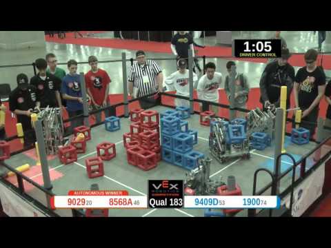 2015 VRC Sci Q183 - 9029 8568A vs 9409D 1900 - 55 to 37 - VEX Worlds 2015 - Science Division