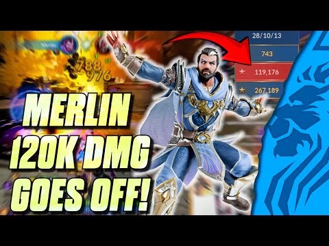 Merlin GOES OFF!! 120K Damage, 28 Kills in SMITE 2!