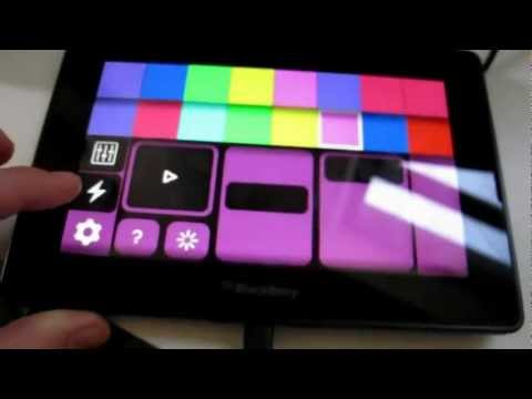 Audio toy prototype running on BlackBerry Playbook