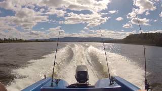 preview picture of video '16ft sea fairer 40hp evinrude trim tilt electric start stainless prop'