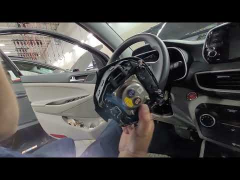 Hyundai Tucson 2019 air bag, clock spring and multi switch removal