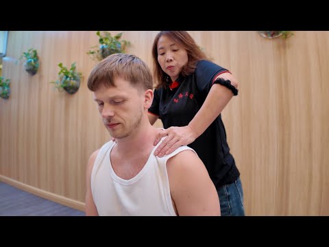 ASMR: Shoulder, Neck, Face & Foot Massage in China