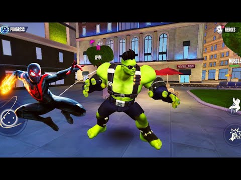 Hulk vs City Gangsters | Epic Spider Fighter Hero Battle | Full Gameplay
