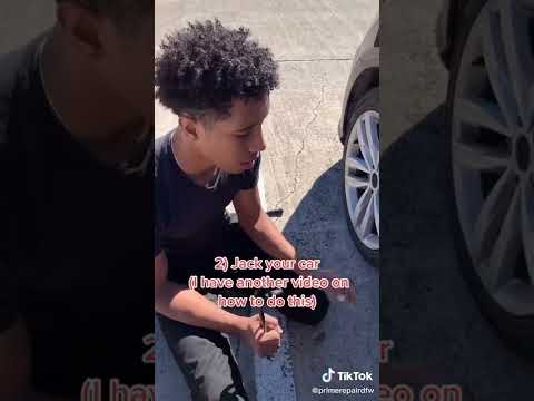 How to Change a Tire | Change a flat car tire step by step | van | bus
