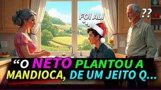 MEU NETO LUBRIFICOU A MÁQUINA VELHA NA FAZENDA...