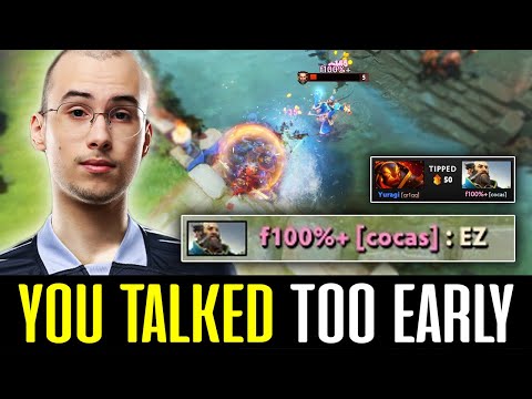 You TRASHTALKED Too Early against OG.Yuragi - "EZ" DOTA 2