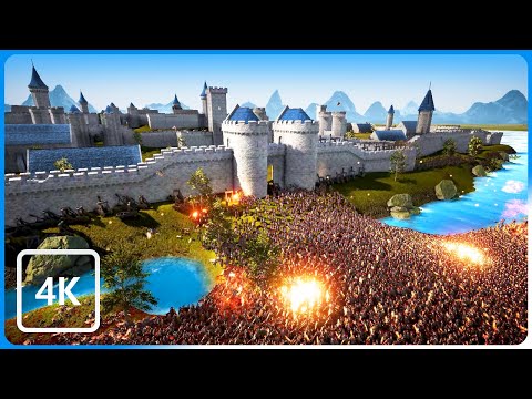 200,000 ROMAN LEGION INVADE Troll King's CASTLE - Ultimate Epic Battle Simulator 2 UEBS 2