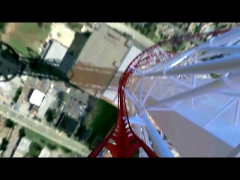 Skyscraper Polarcoaster on-ride POV & off-ride updated animation Skyplex