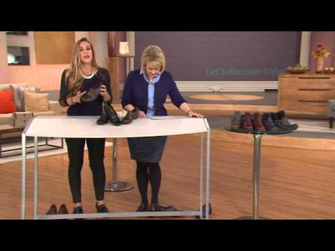 Earth Leather Heeled Loafers with Goring - Maize with Mary Beth Roe