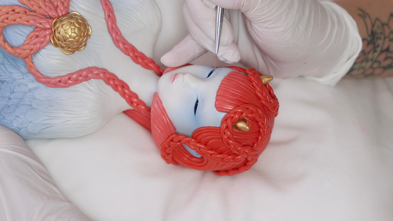 'Follow The Wind' Making Process | Harpy Clay Sculpture