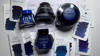 A few of my ol' standard Blue-Black inks