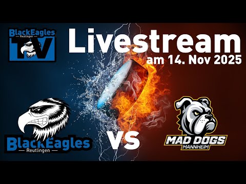 Eishockey Live BlackEagles Reutlingen vs Maddogs Mannheim (14.11.2025)