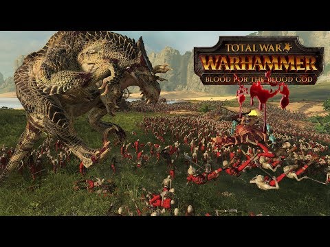 20 Dinosaurs vs 10000 Zombies - Blood and Gore - Total War Warhammer 2