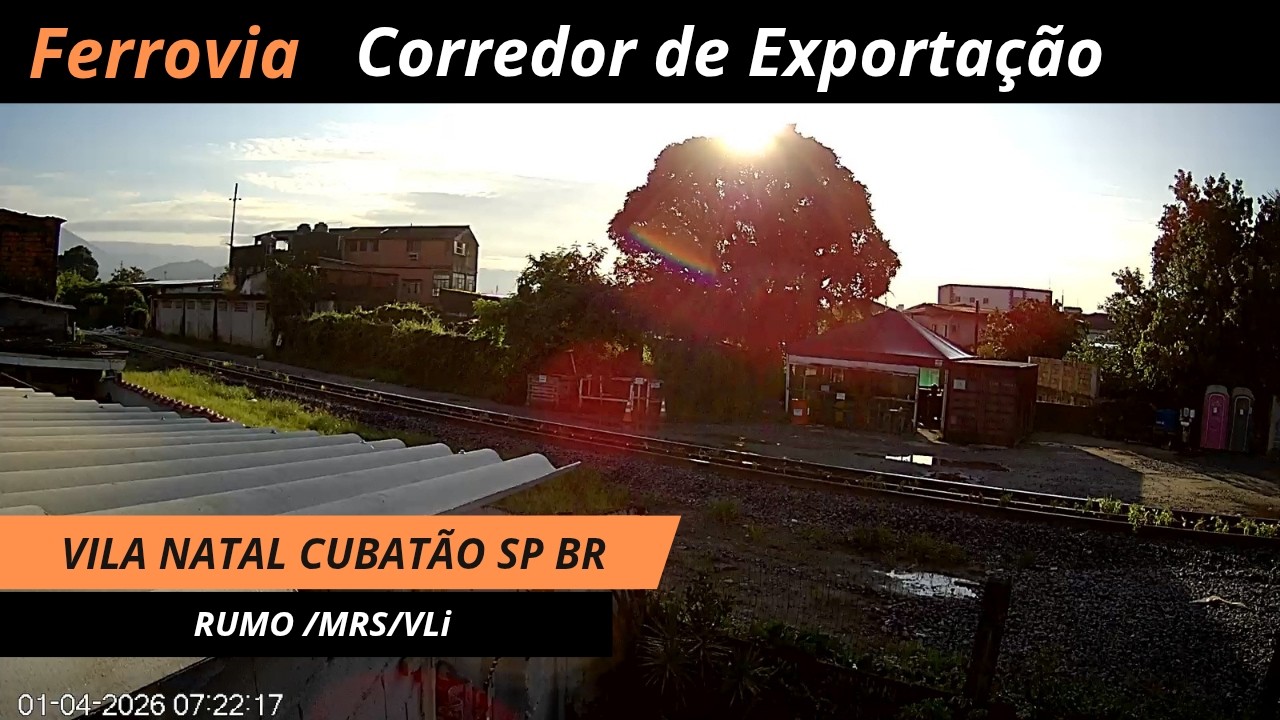 Live webcam view of Paso a Nivel Ferroviario de Vila Natal