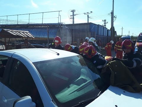 Interventie a Descarcerarii pe soseaua Deva - Hunedoara