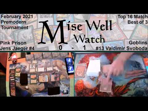February 2021 Premodern Monthly - Top 16 Match - Pink Prison vs Goblins