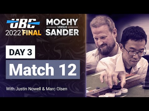 UBC 2022 Final: MOCHY vs SANDER (Match 12) Backgammon