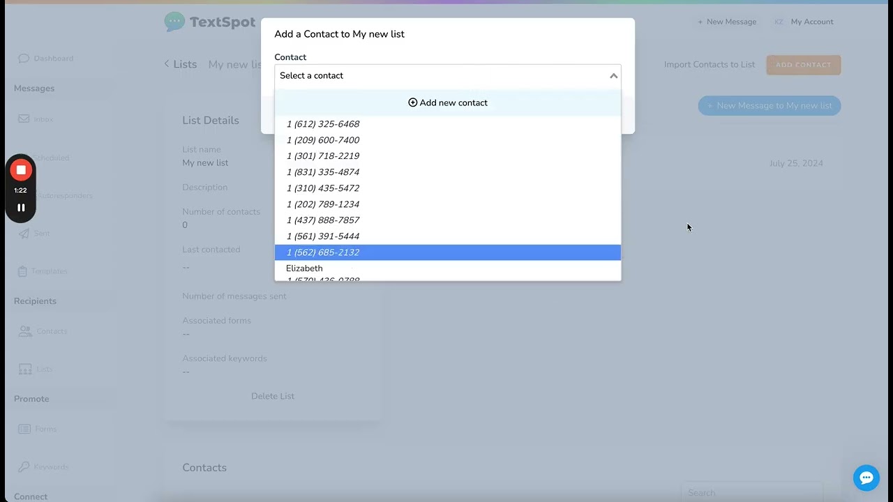 Getting Started with Lists in TextSpot