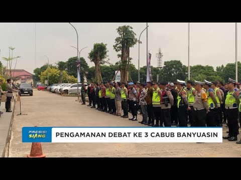 POLRES BANYUASIN PENGAMANAN DEBAT KE-3 CABUP BANYUASIN
