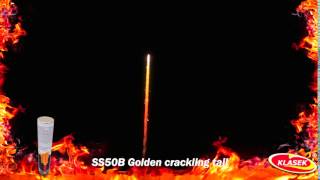 Single shot 50mm - Gold crackling tail