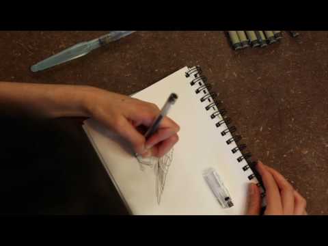 PILOT G-TEC-C4 needle tip watersoluble pen for sketching - a review by LarryPOST