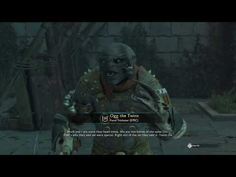 Middle-Earth Shadow of War: The Orc called Ogg the Twins is funny!