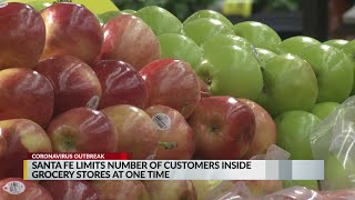 Santa Fe limits number of customers inside grocery stores at one time