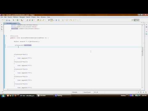 Java Tutorials Calculator Eclipse Part 55