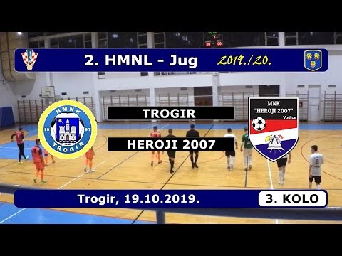 2.HMNL-JUG, 3. KOLO: TROGIR - HEROJI 2007, TROGIR 19.10.2019.