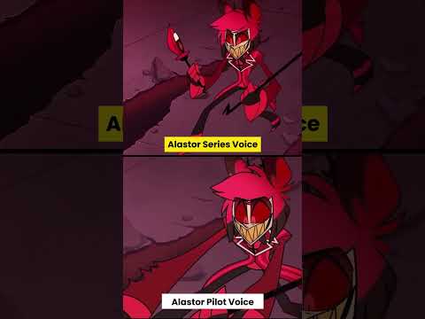 Alastor pilot voice VS Series Voice (Hazbin Hotel Fight scene) #shorts