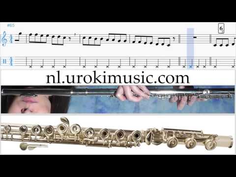 Fluit Leren Spelen Sam Smith Stay With Me Fluitles Deel#1 Studie Klasse Muzieknoten Bladmuziek